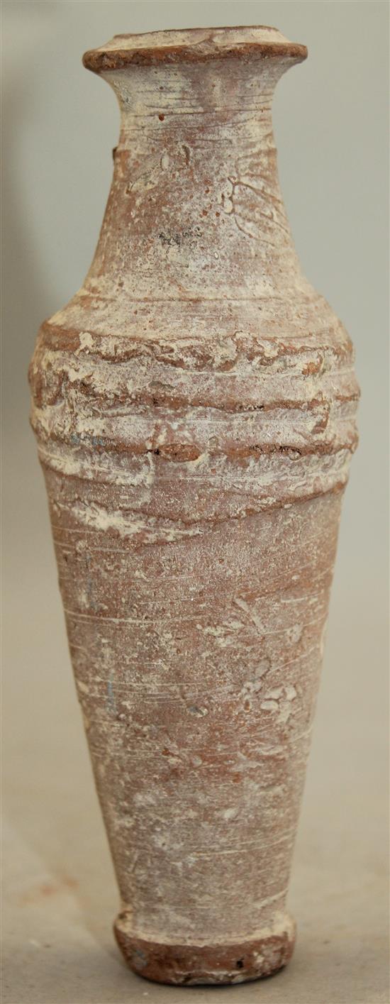 A Roman terracotta coiled container, c.1st / 2nd century AD, 15cm
